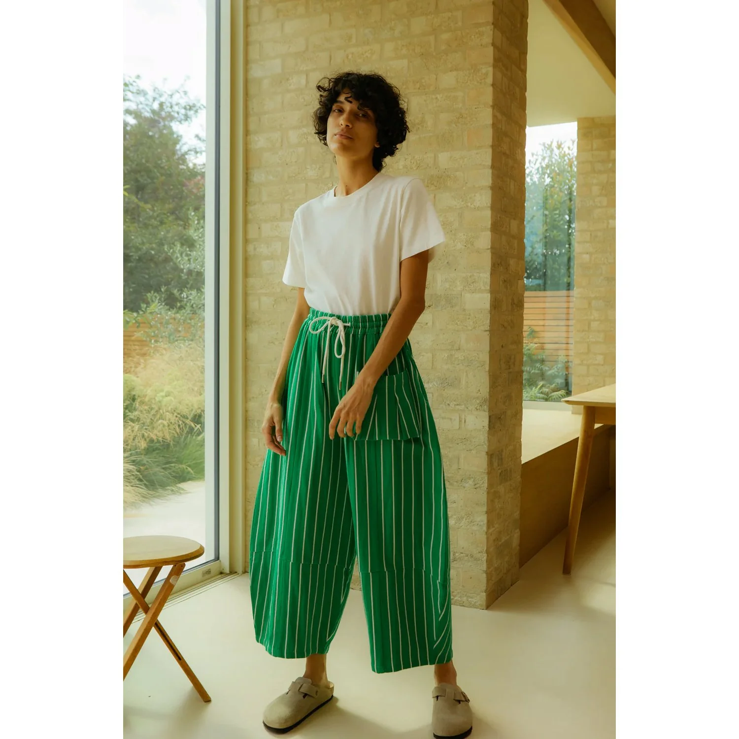 Elio Trouser | Grass Stripe - Image 3