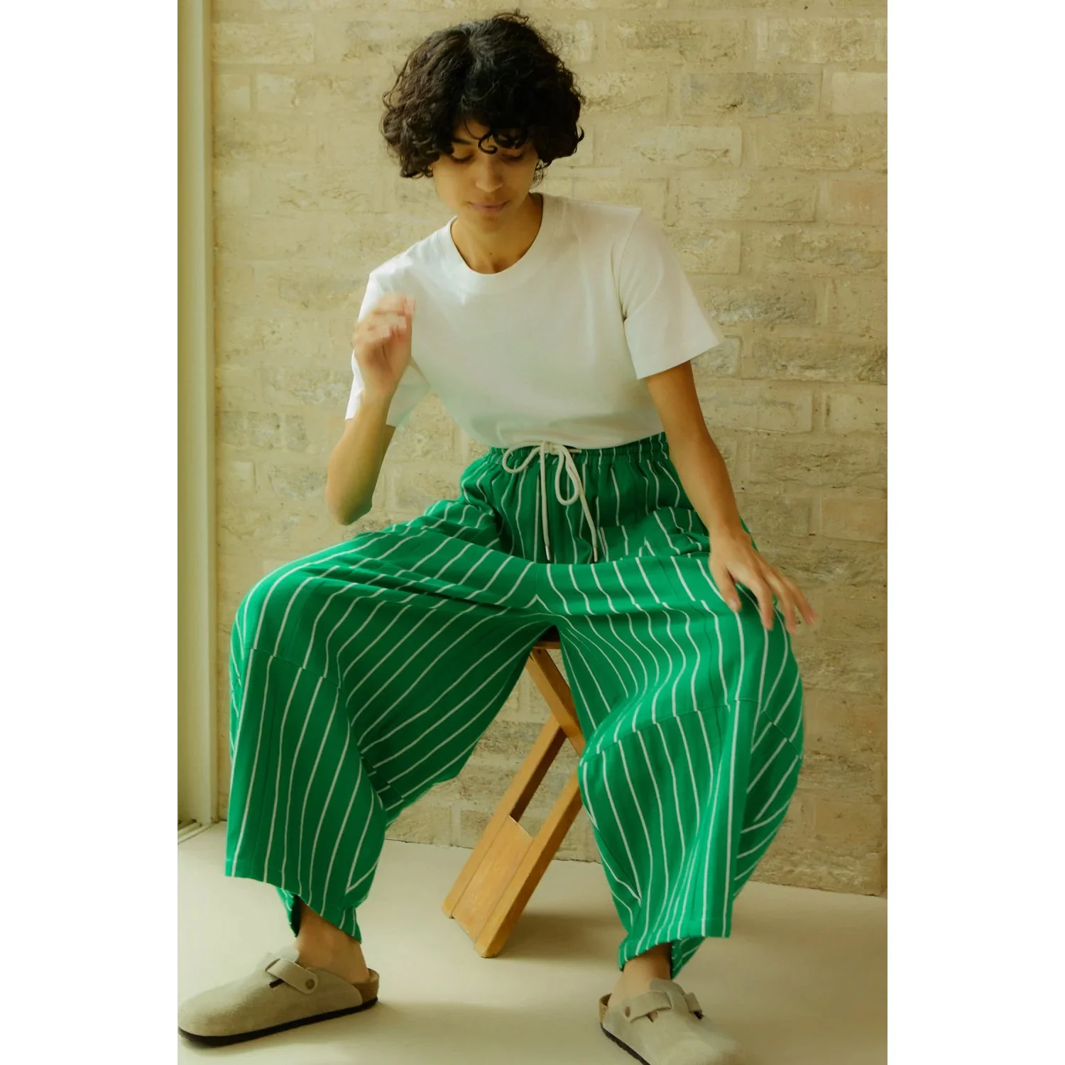 Elio Trouser | Grass Stripe - Image 4