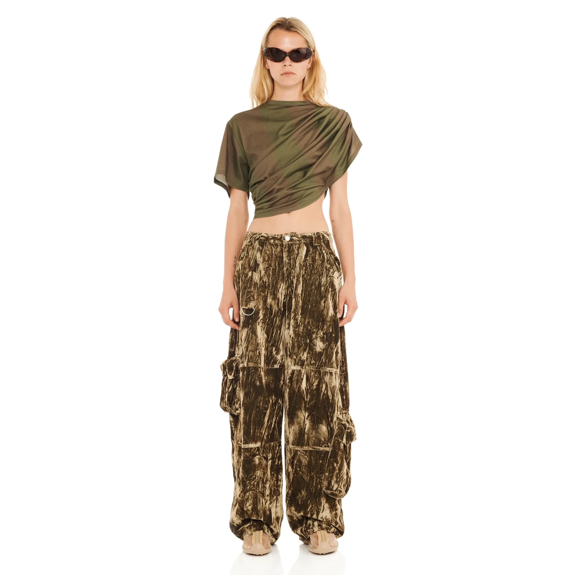 Lawn Cargo Pant | Moss Velvet - Image 3