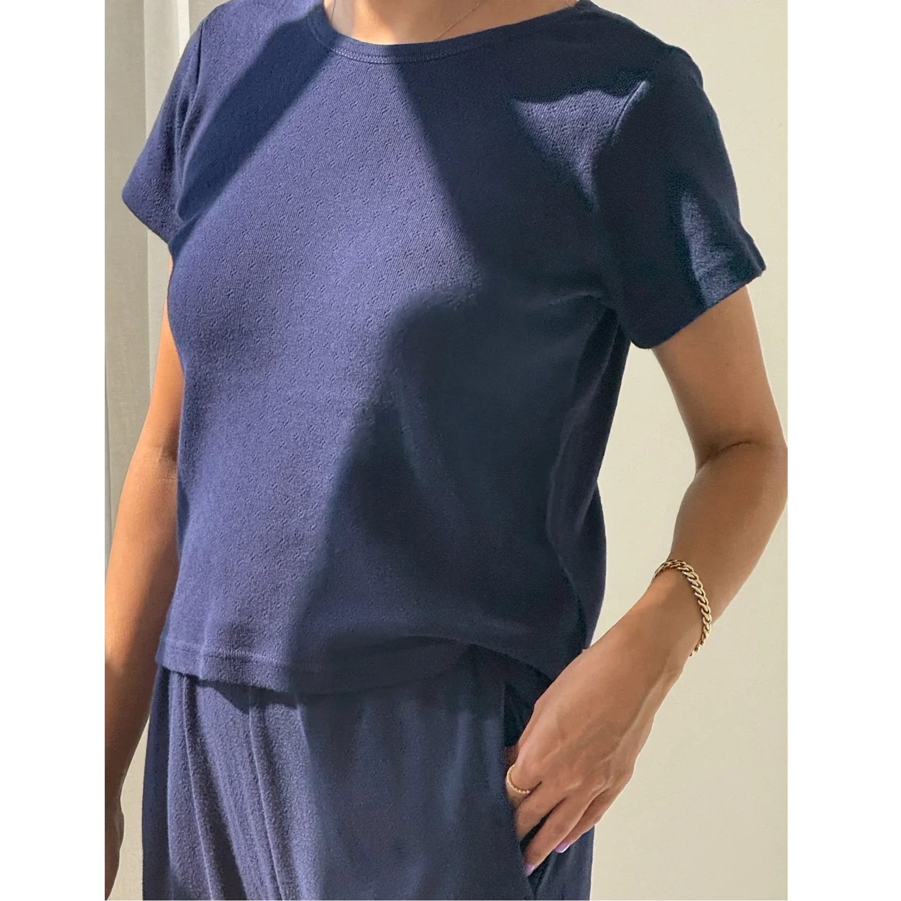 Pointelle Babe Tee - Image 3