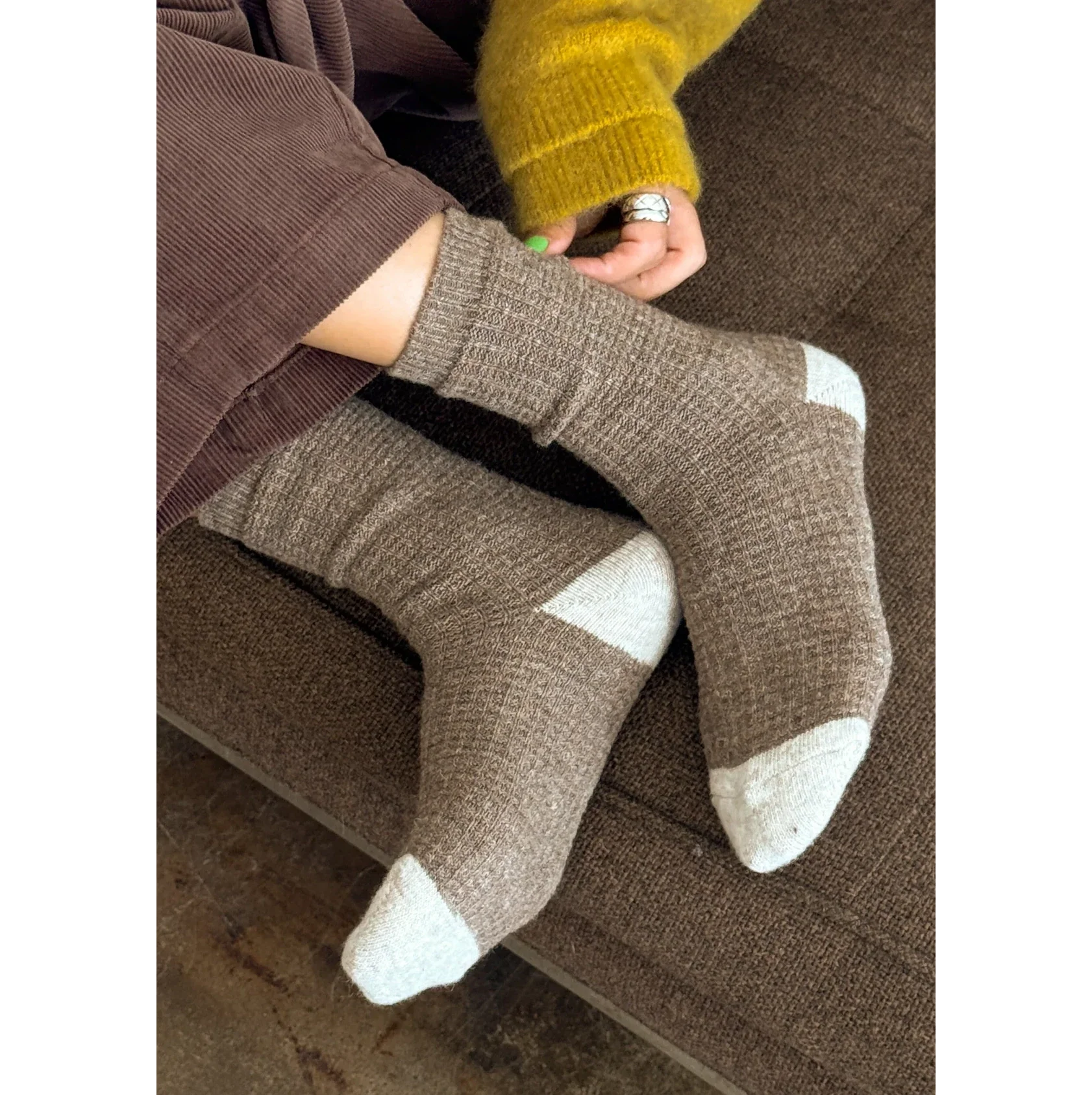 Wool Waffled Socks - Image 5