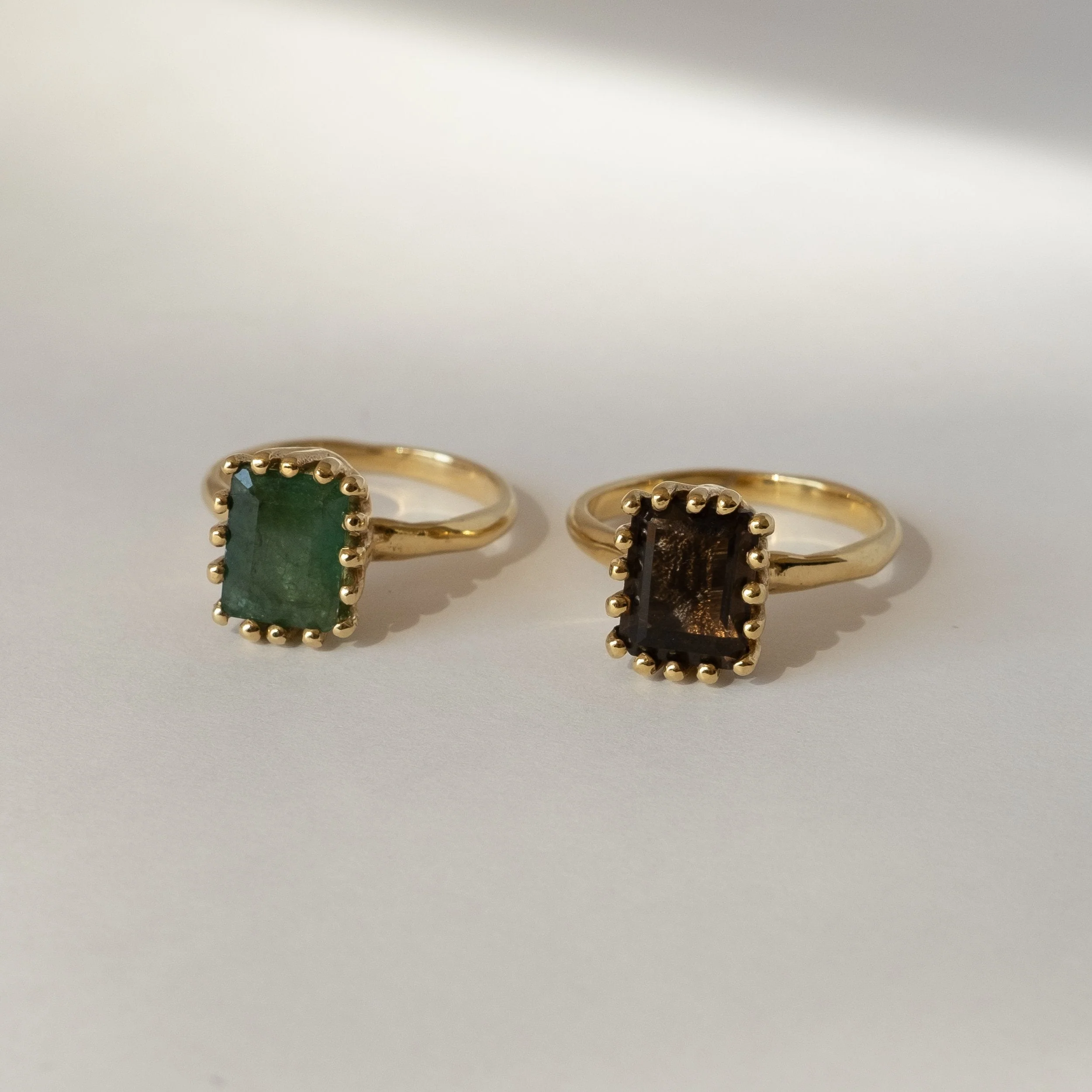 Ramona Ring Raw Emerald - Image 4