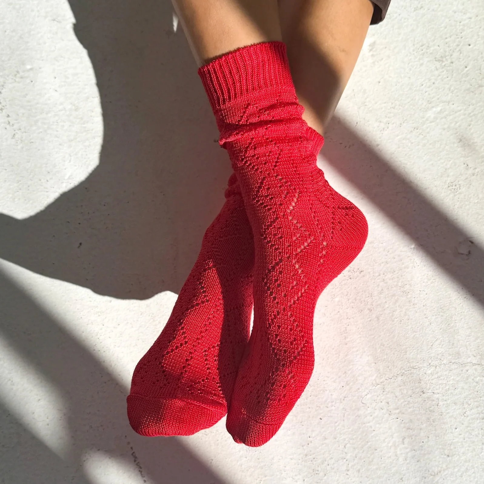 Modal Eyelet Socks