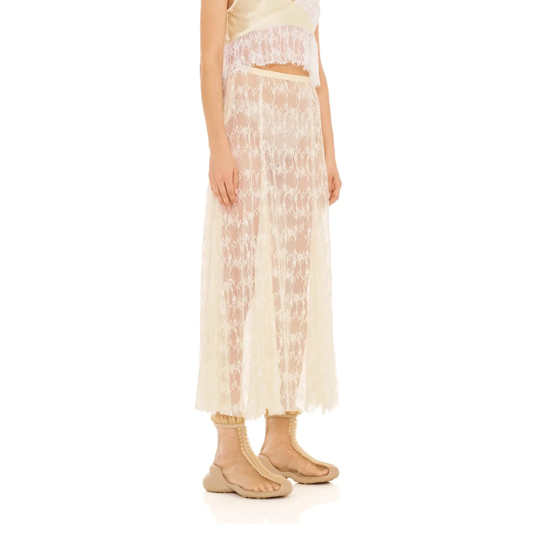 Pamela Lace Skirt | Butter Yellow - Image 2