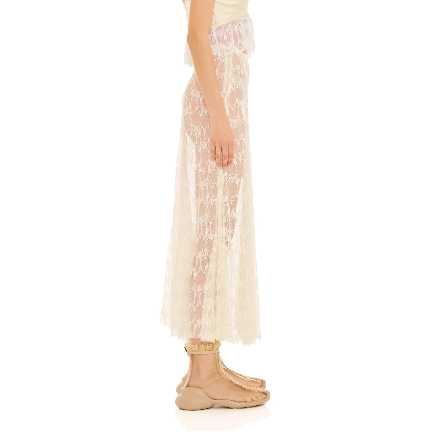 Pamela Lace Skirt | Butter Yellow - Image 3