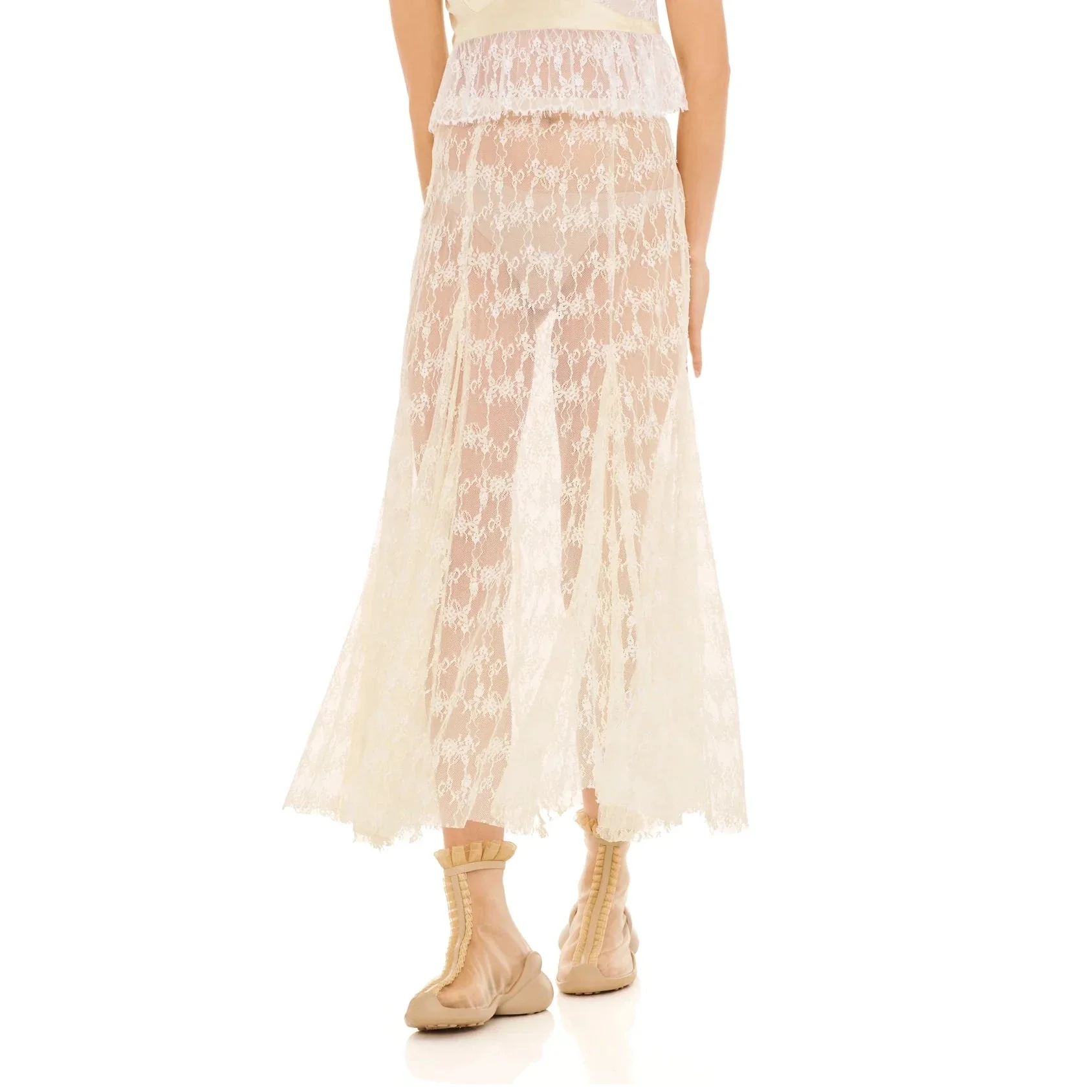 Pamela Lace Skirt | Butter Yellow - Image 5