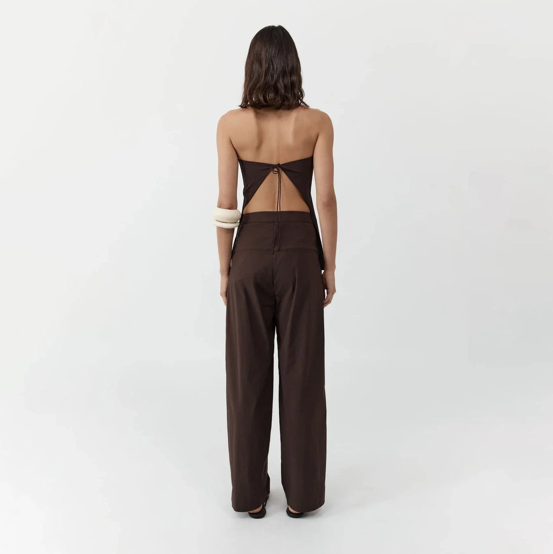Relaxed Pleat Pants | Bark - Image 5