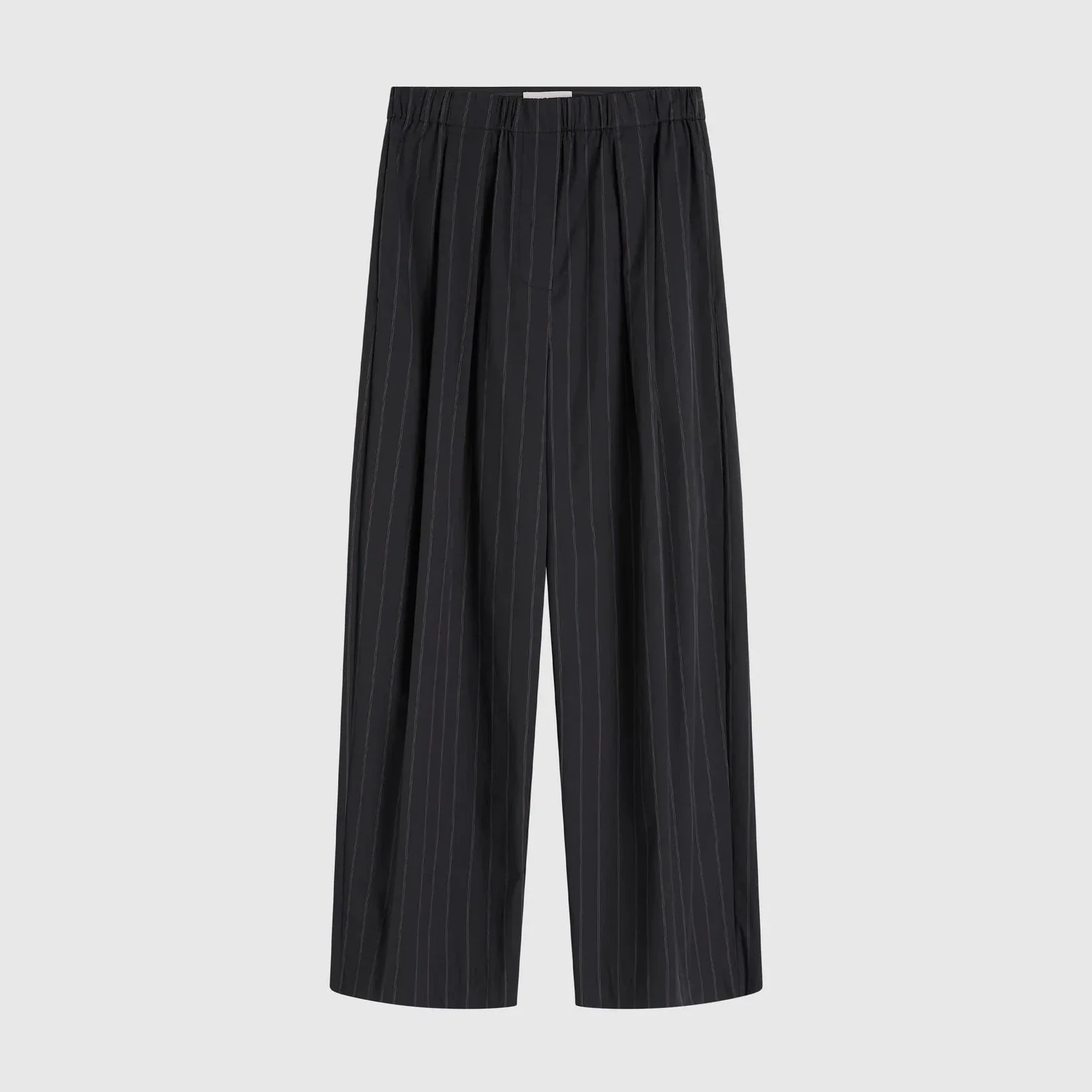 Relaxed Pleat Pants | Ink Stripe - Image 5