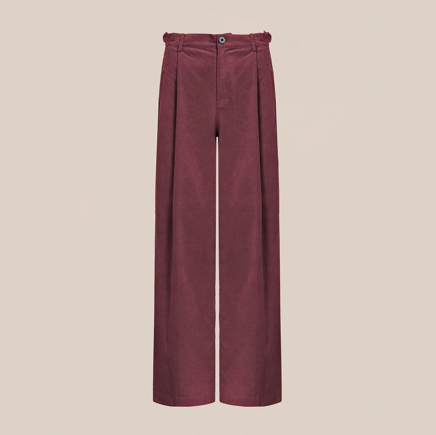 Pleated Corduroy Trousers - Image 5