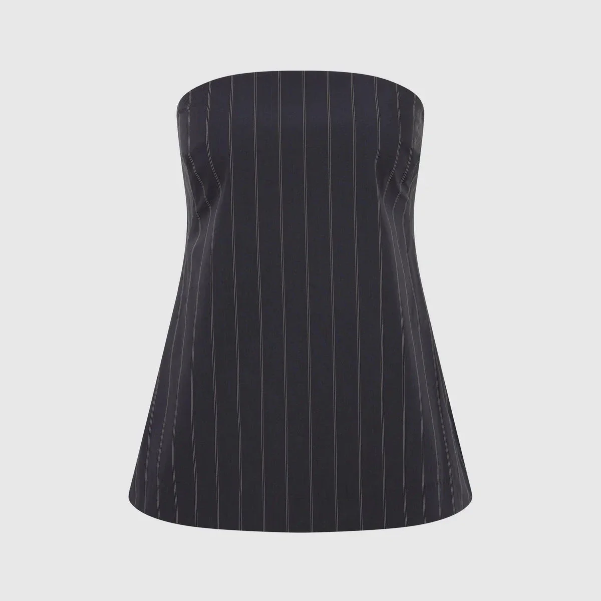 Strapless Rouleau Tie Top | Ink Stripe - Image 5