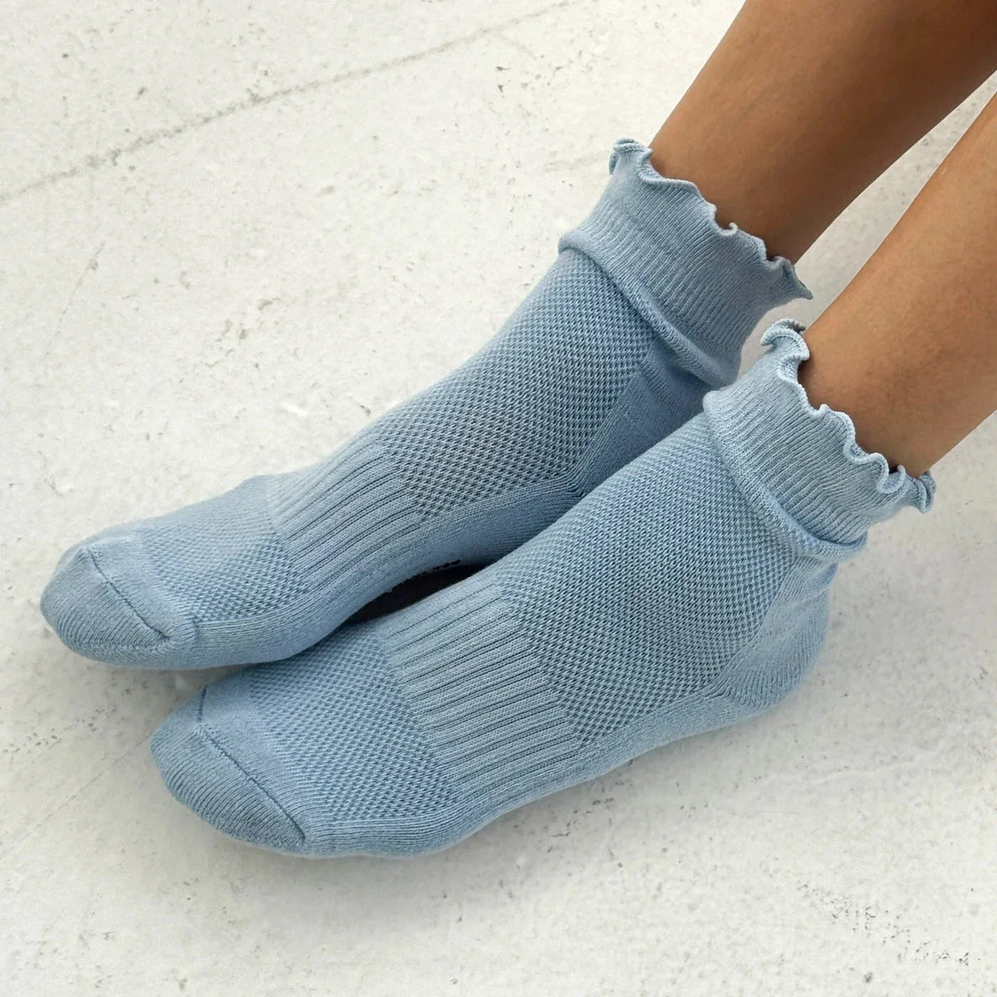 Ruffled Hugger Crew Socks - Image 2