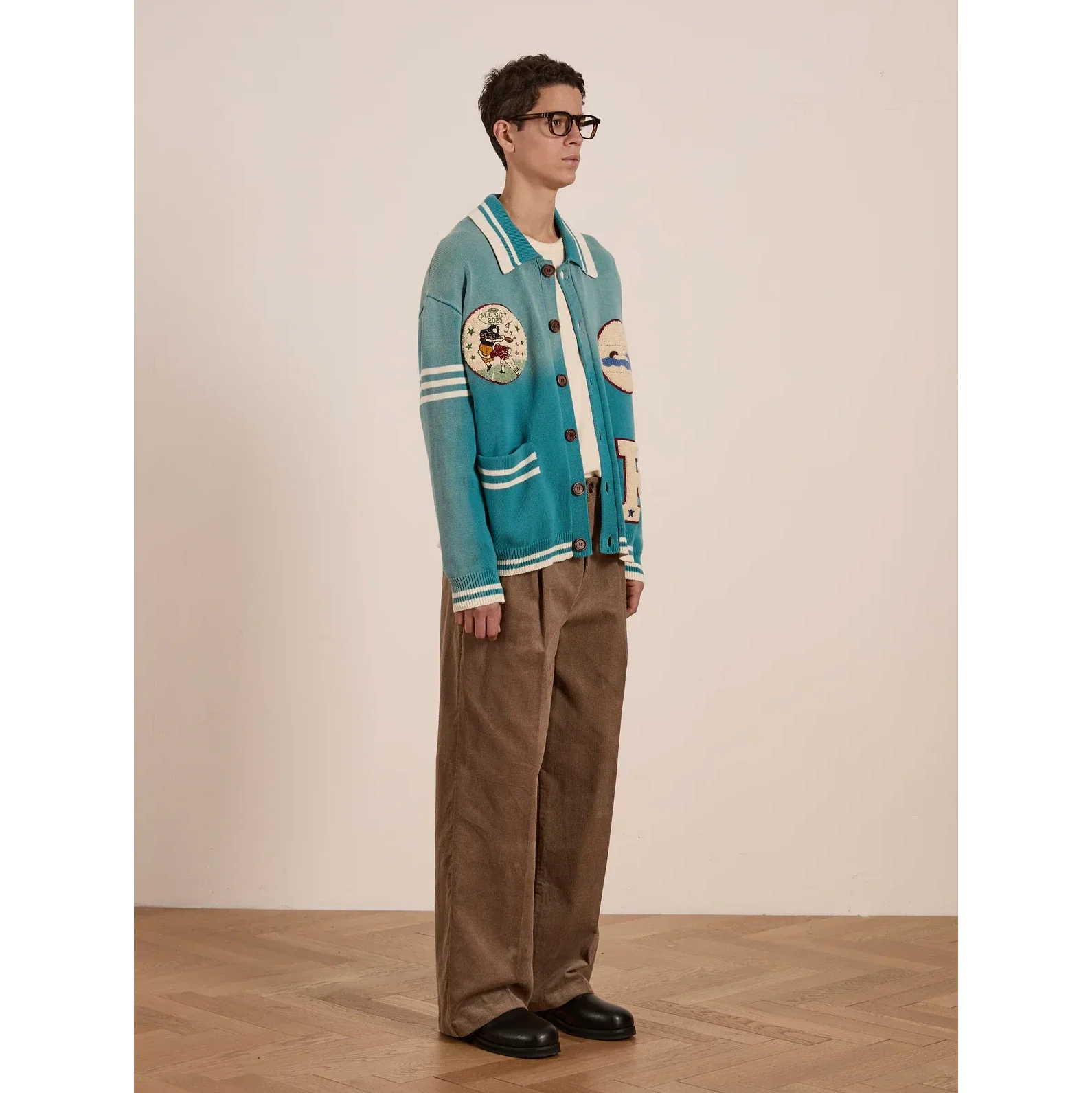 Fin Cardigan | Vtg Ocean Blue - Image 4