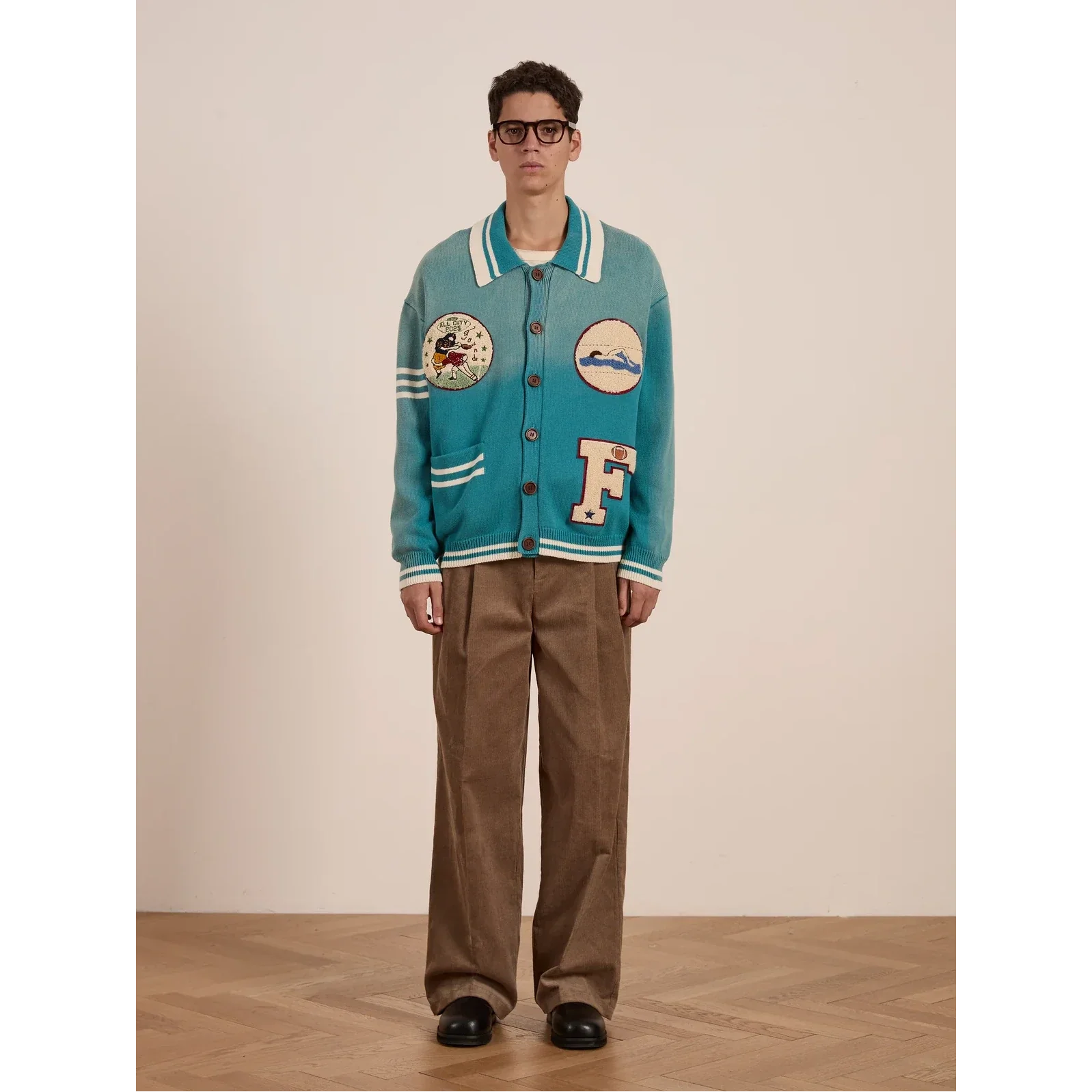 Fin Cardigan | Vtg Ocean Blue - Image 5