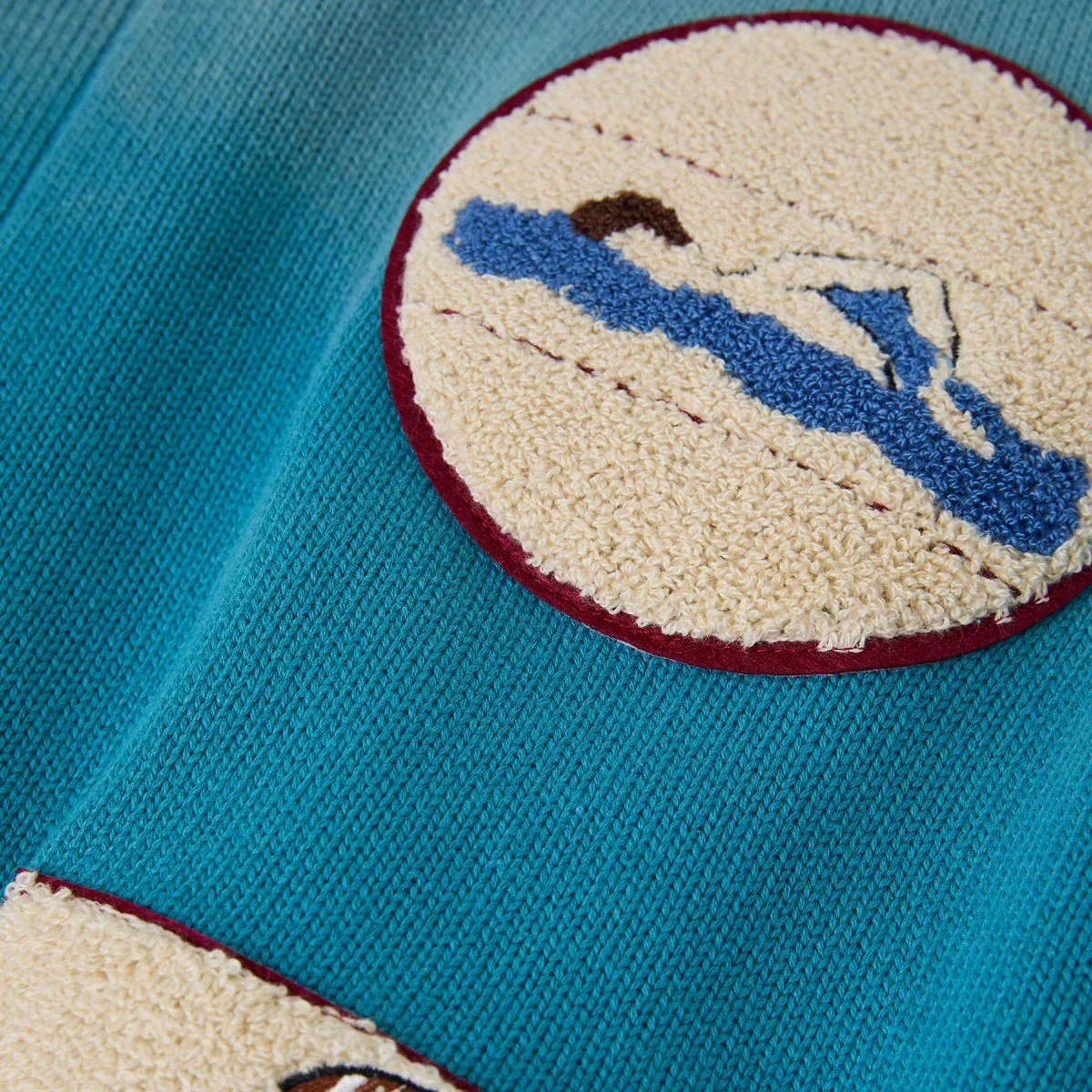 Fin Cardigan | Vtg Ocean Blue - Image 6